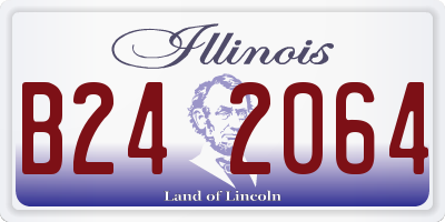 IL license plate B242064