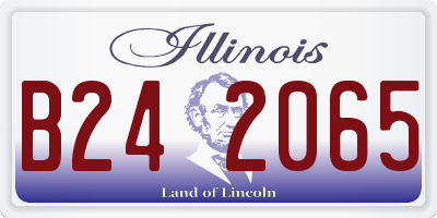IL license plate B242065