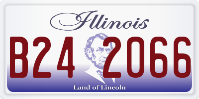 IL license plate B242066
