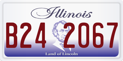 IL license plate B242067