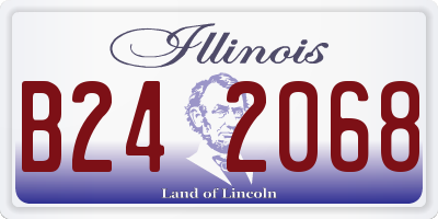 IL license plate B242068