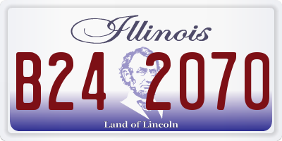 IL license plate B242070