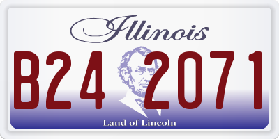 IL license plate B242071