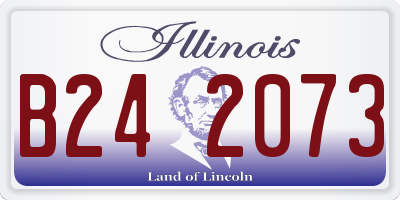 IL license plate B242073