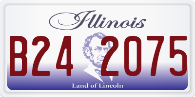 IL license plate B242075