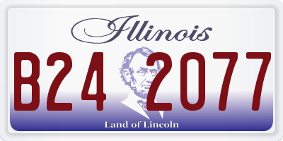 IL license plate B242077