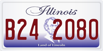 IL license plate B242080