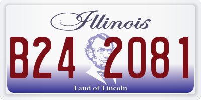 IL license plate B242081