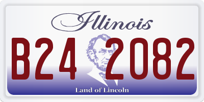 IL license plate B242082