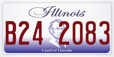 IL license plate B242083