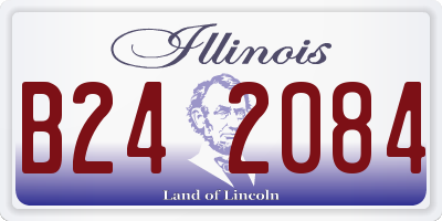 IL license plate B242084