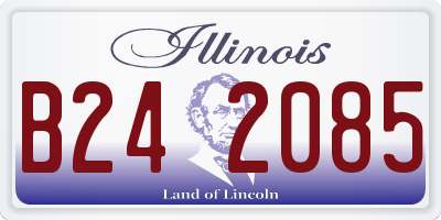 IL license plate B242085