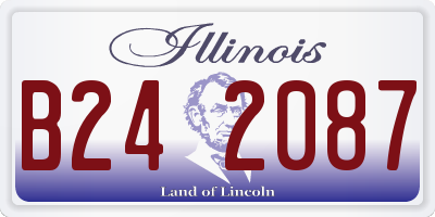 IL license plate B242087