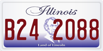 IL license plate B242088