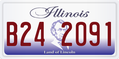 IL license plate B242091