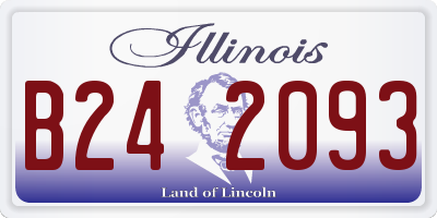 IL license plate B242093