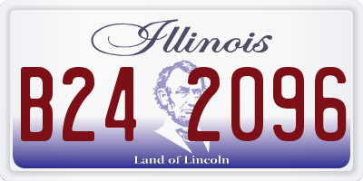IL license plate B242096