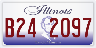 IL license plate B242097
