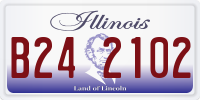 IL license plate B242102
