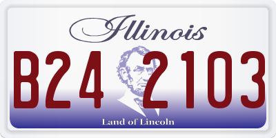 IL license plate B242103