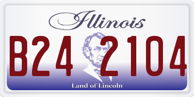 IL license plate B242104