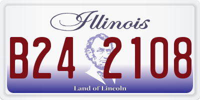 IL license plate B242108