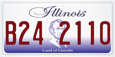 IL license plate B242110