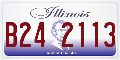 IL license plate B242113