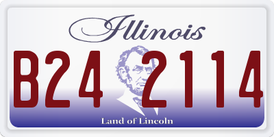 IL license plate B242114