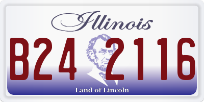 IL license plate B242116