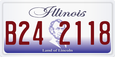 IL license plate B242118