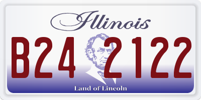 IL license plate B242122