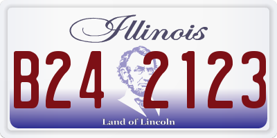 IL license plate B242123