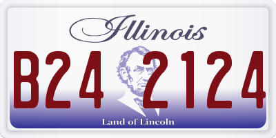 IL license plate B242124