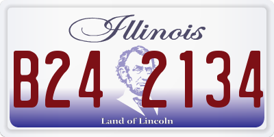 IL license plate B242134