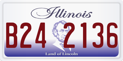 IL license plate B242136
