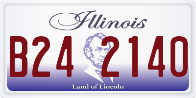 IL license plate B242140