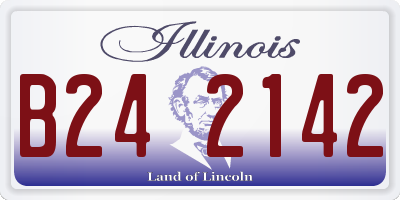 IL license plate B242142