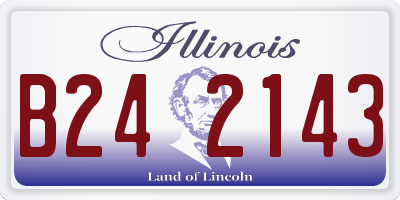 IL license plate B242143