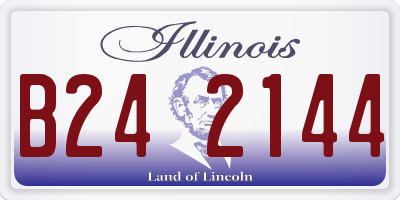IL license plate B242144