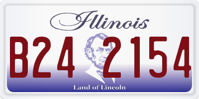 IL license plate B242154