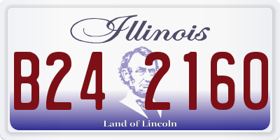 IL license plate B242160