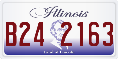 IL license plate B242163