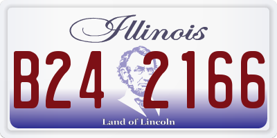 IL license plate B242166
