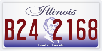 IL license plate B242168