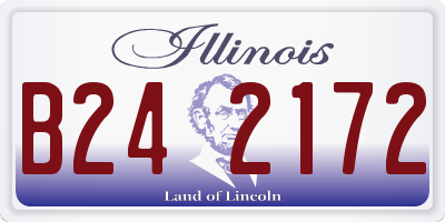 IL license plate B242172