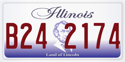 IL license plate B242174