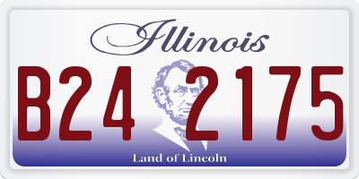 IL license plate B242175