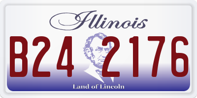 IL license plate B242176