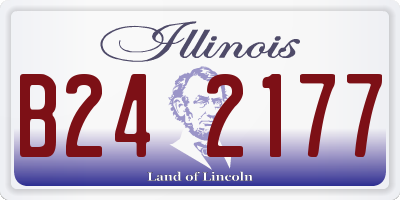 IL license plate B242177